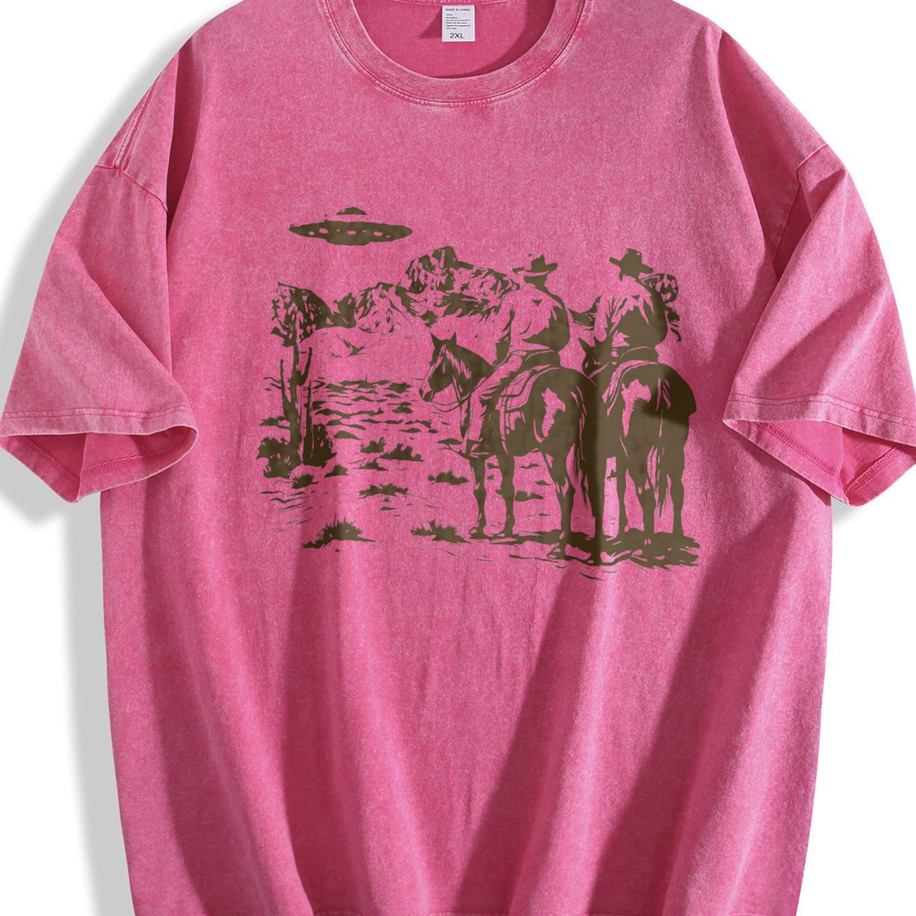 Cowboy UFO 90s Vintage Washed T-Shirt product image 7