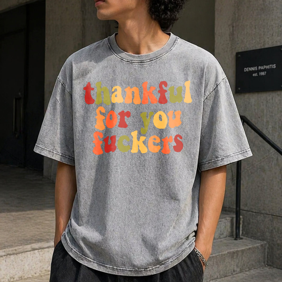 Thankful For You Fuckers Vintage Washed T-Shirt product image 5
