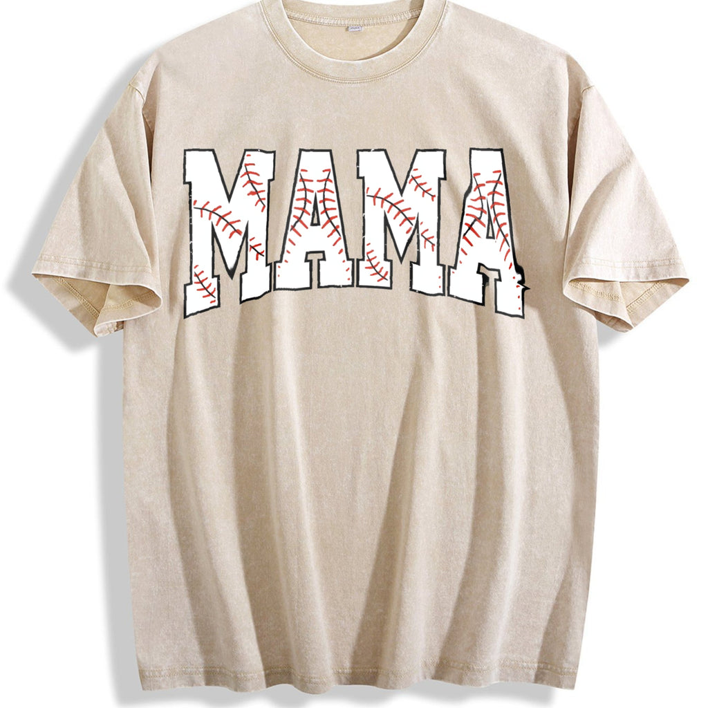 Baseball Mama Vintage Washed T-Shirt product image 1