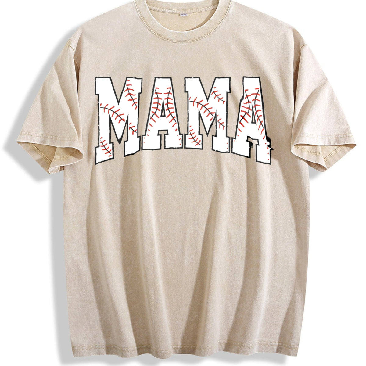Baseball Mama Vintage Washed T-Shirt product image 1