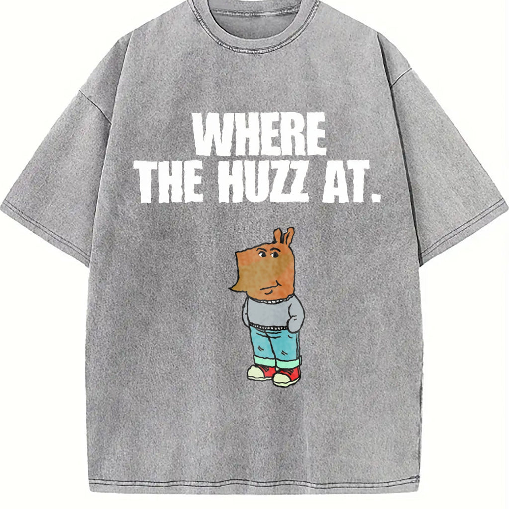 Chill Guy - Where The Huzz At - Vintage Washed T-Shirt product image 4