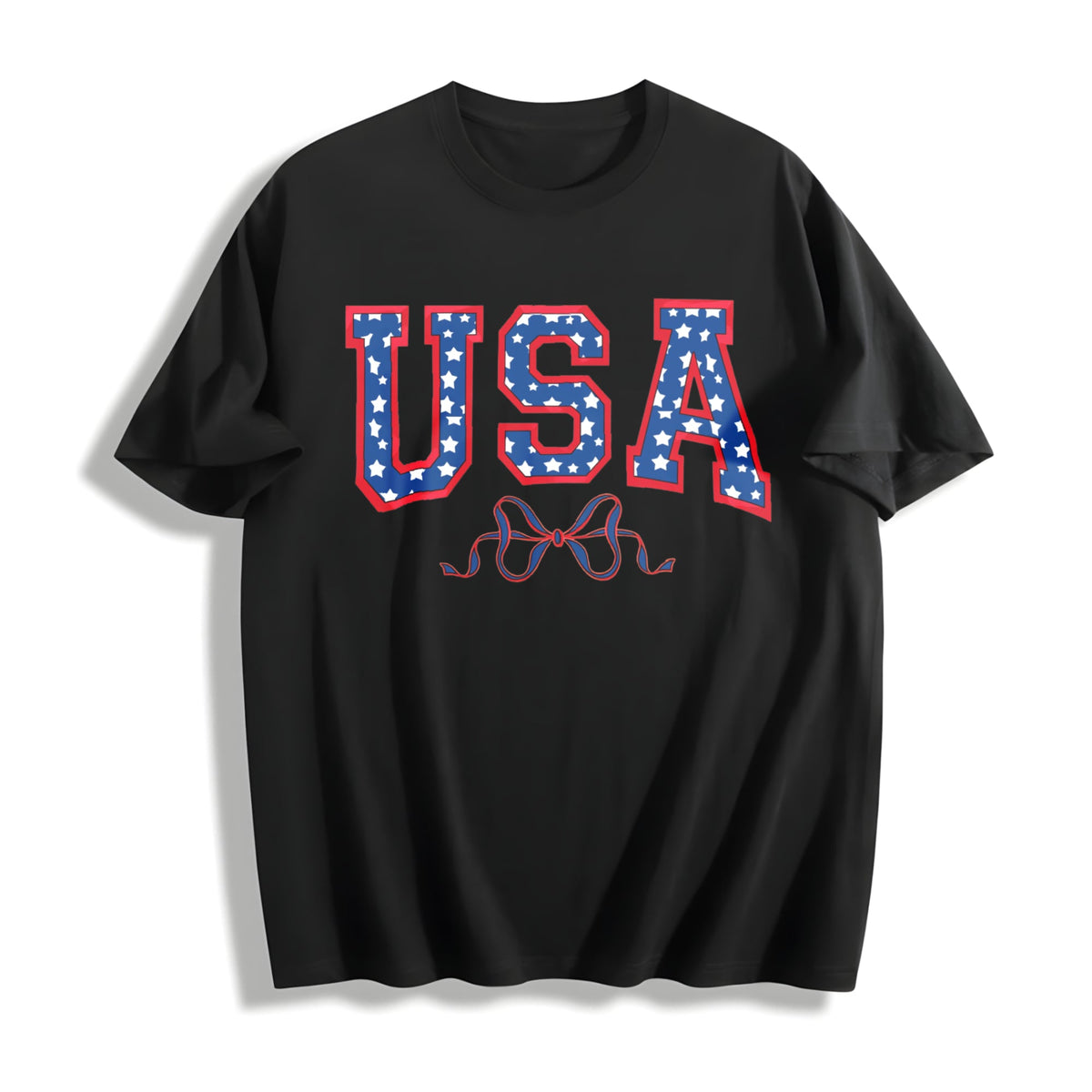 USA Bow Coquette Cotton T-Shirt product image 1