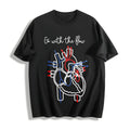 Summer : Simple Letter And Peace Heart One-piece Cotton product image 1