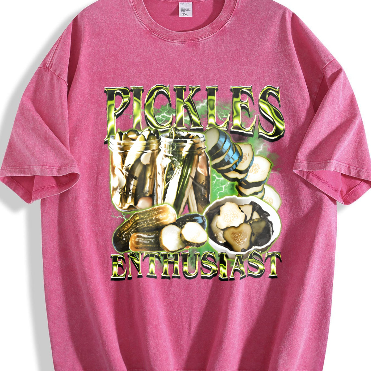 Pickle Enthusiast 90s Vintage Washed T-Shirt product image 7