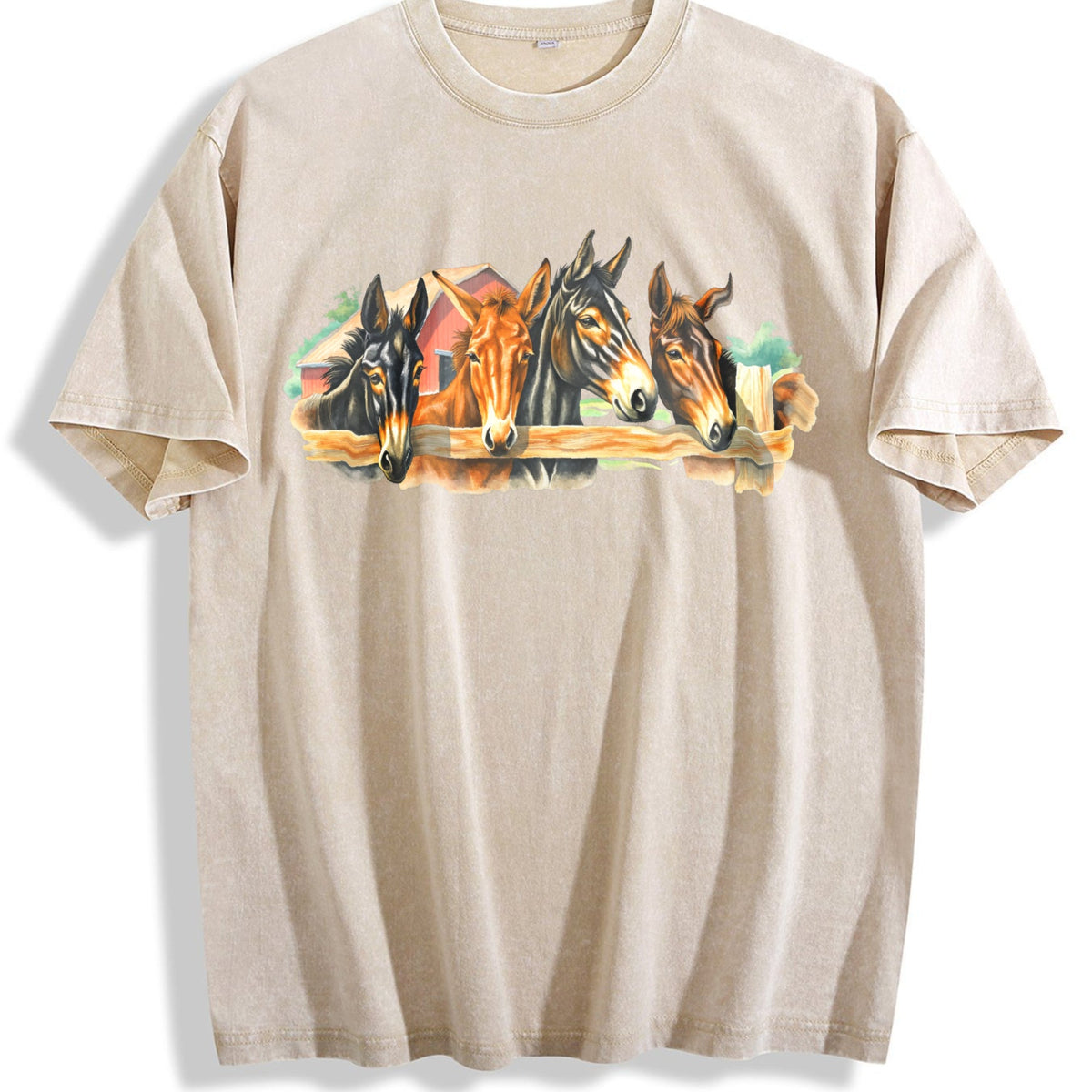 Farm Horse Vintage Washed T-Shirt product image 1