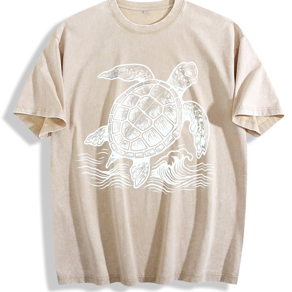 Turtle Ocean 90s Vintage Washed T-Shirt product image 1