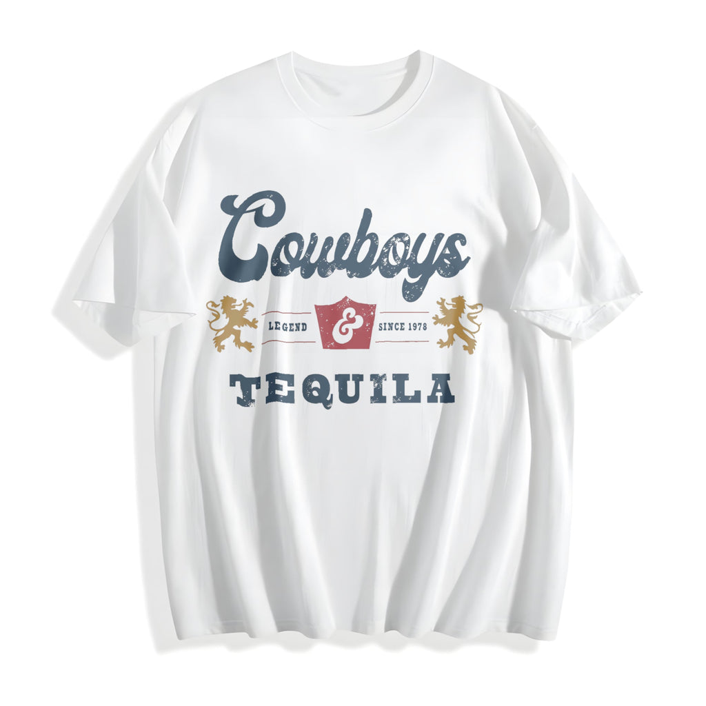 Cowboys And Tequila Cotton T-Shirt product image 2