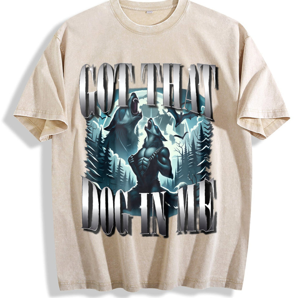 Got That Dog In Me Alpha Wolf Vintage Washed T-Shirt product image 1