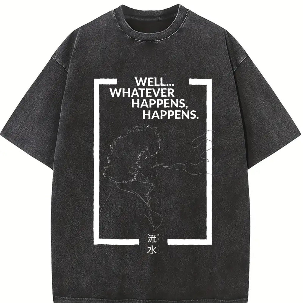 Cowboy Bebop Anime Vintage Washed T-Shirt product image 2
