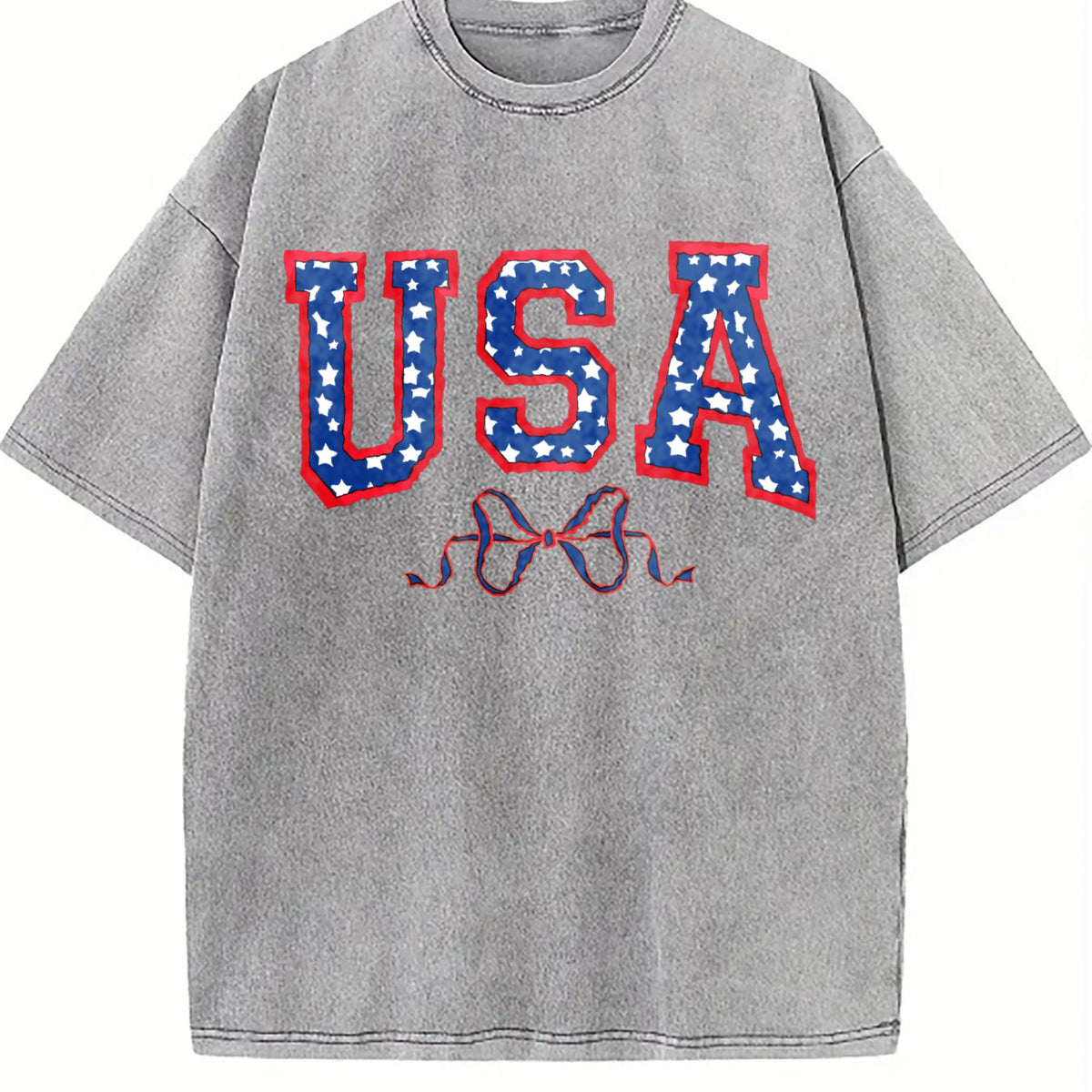 USA Bow Coquette Vintage Washed T-Shirt product image 5