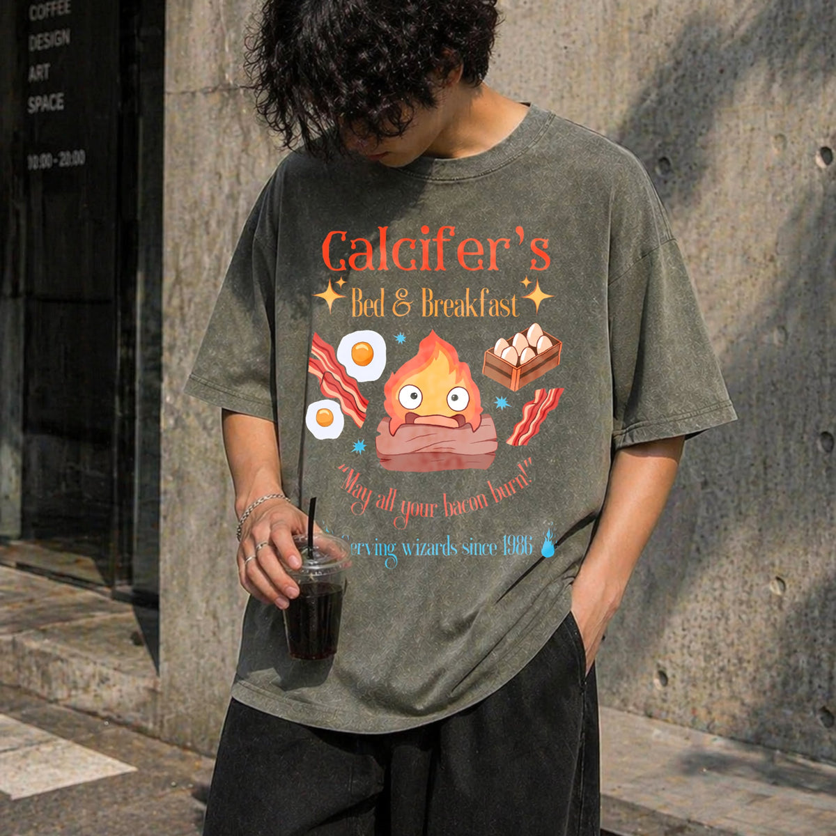 Howl's Moving Castle Inspired Calcifer's Bed Vintage Washed product image 4