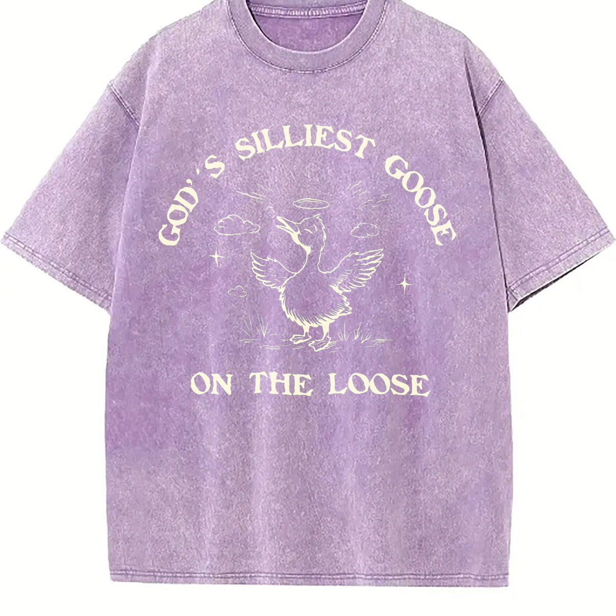 Gods Silliest Goose On The 90s Vintage Washed T-Shirt product image 6