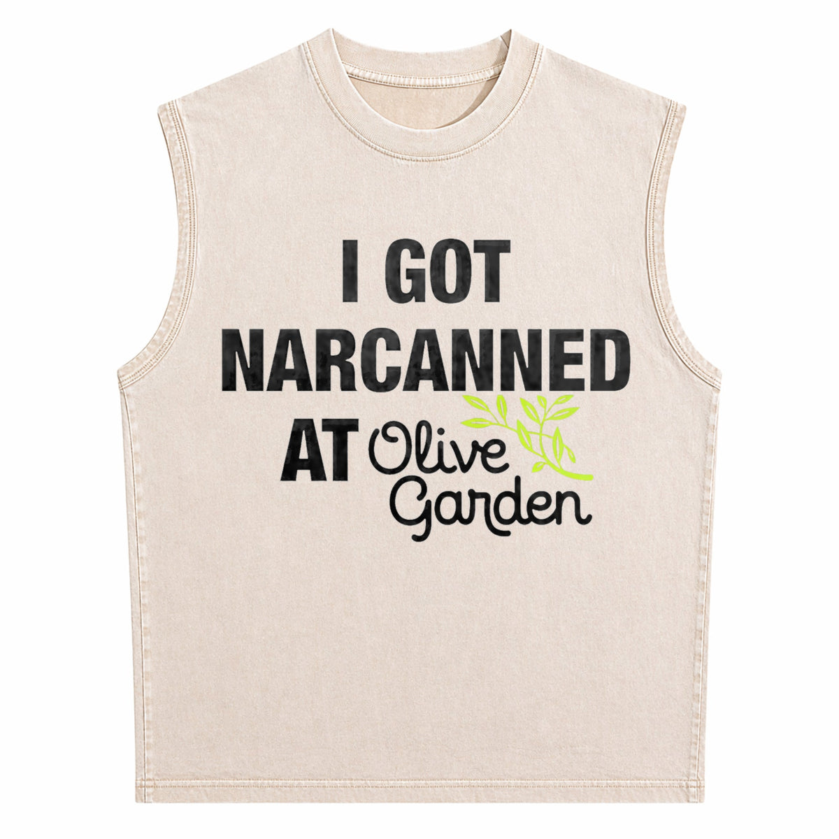 I Got Narcanned At Olive Garden - Funny Men's Washed Tank Top