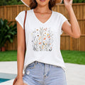 Floral Women's V-Neck Tank Top