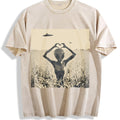 Alien Heart Hands in a Meadow Vintage Washed T-Shirt product image 1