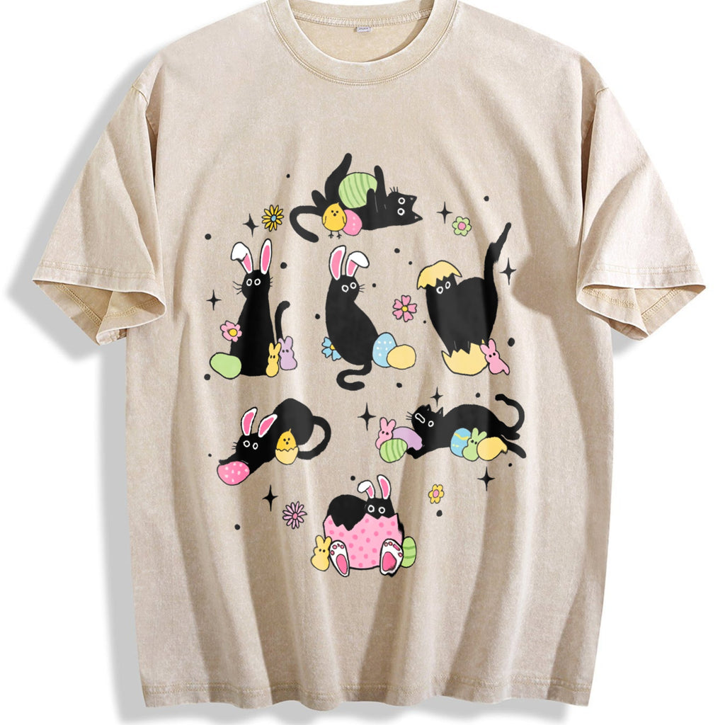 Easter Summer : Black Cat With Bunny Ears In Various product image 1