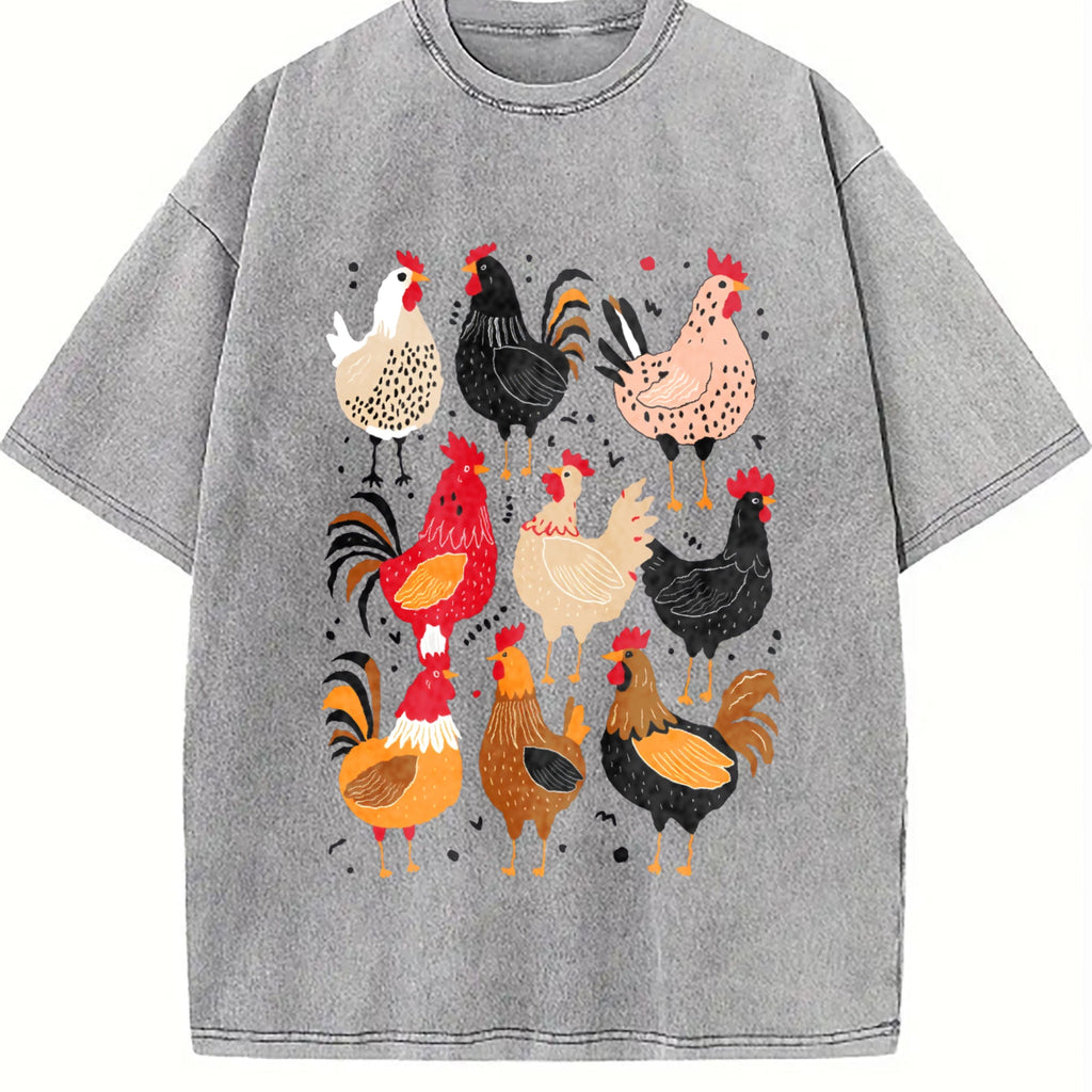 Chicken Vintage Washed T-Shirt product image 5