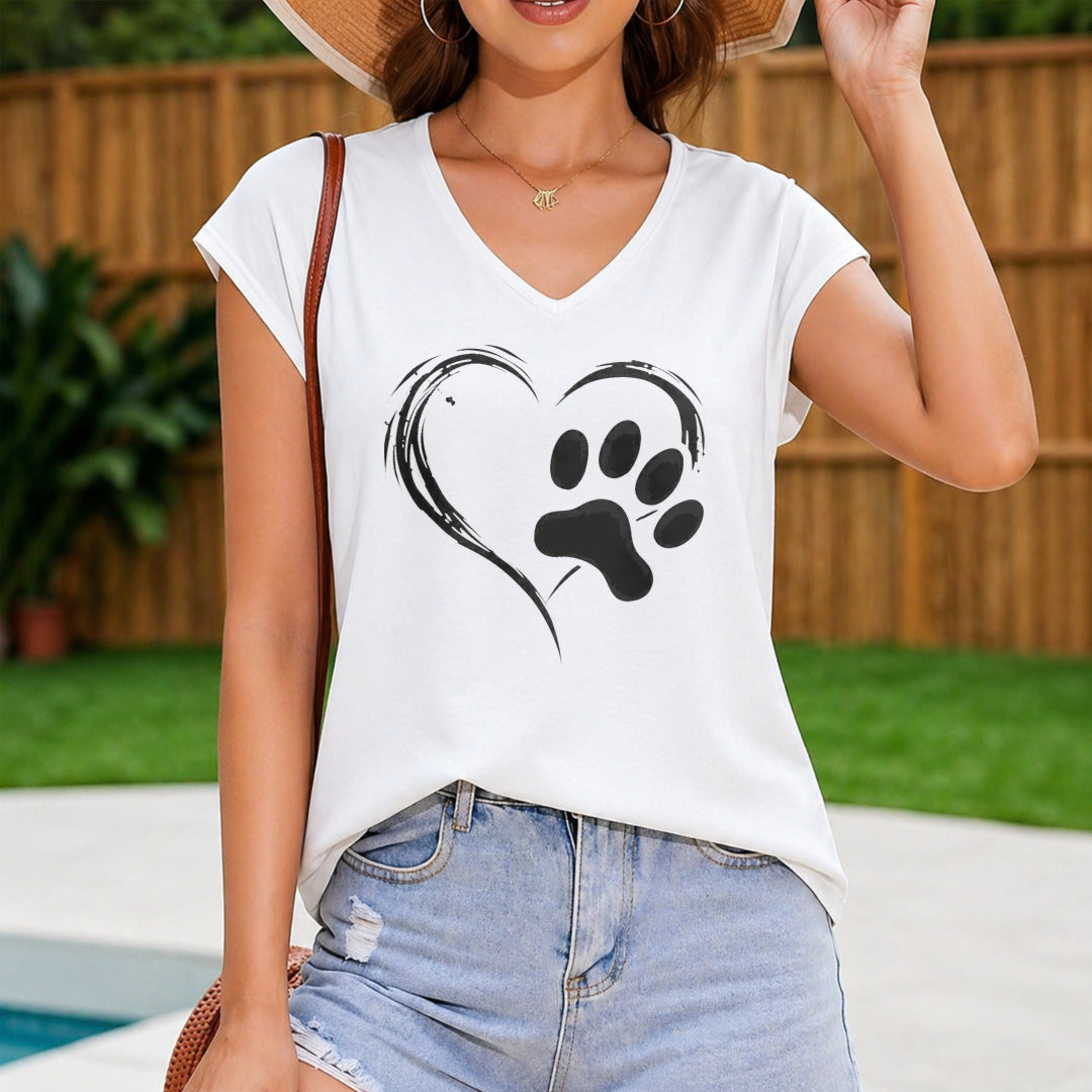 Claw- Heart Women's V-Neck Tank Top