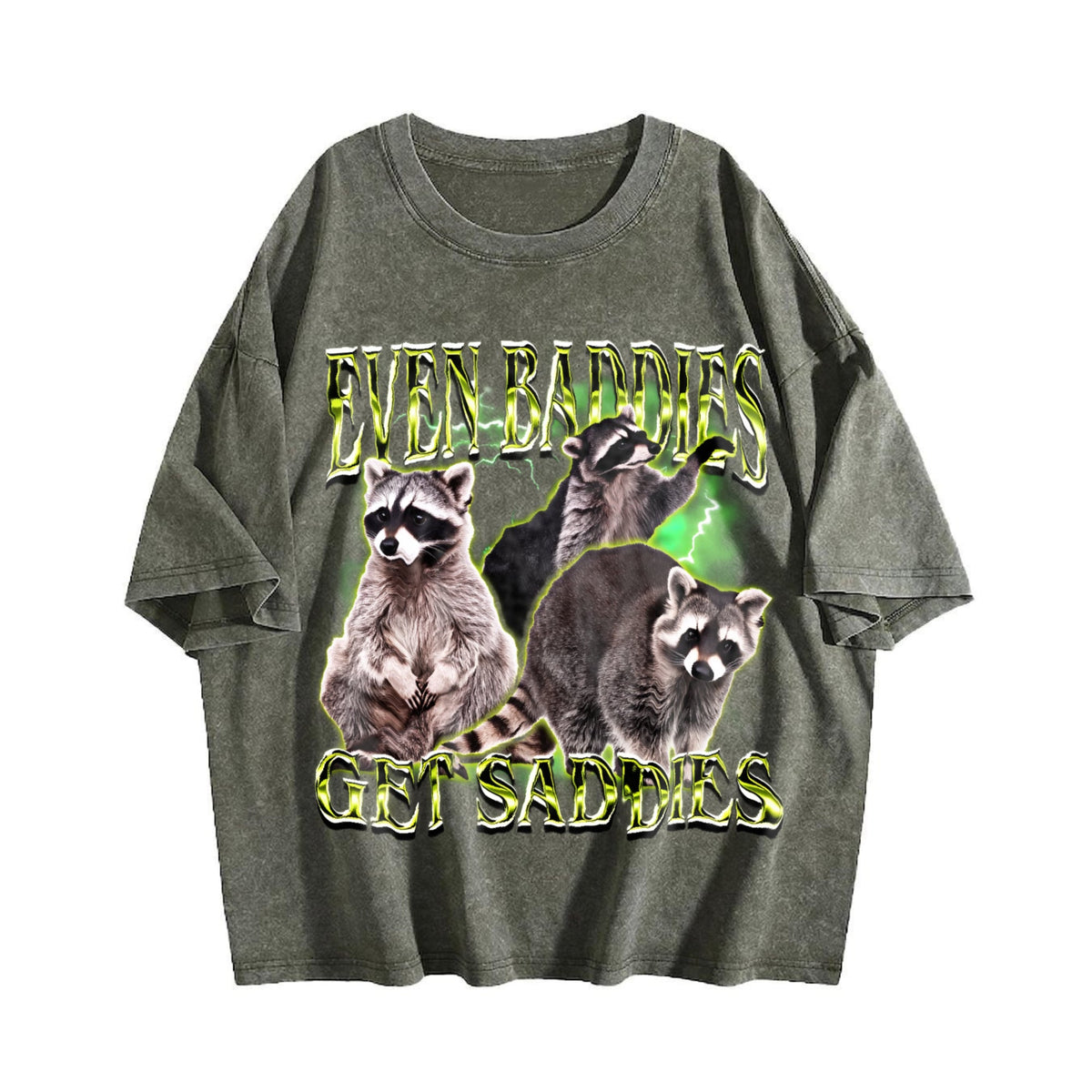 Even Baddies Get Saddies Vintage Washed T-Shirt product image 4