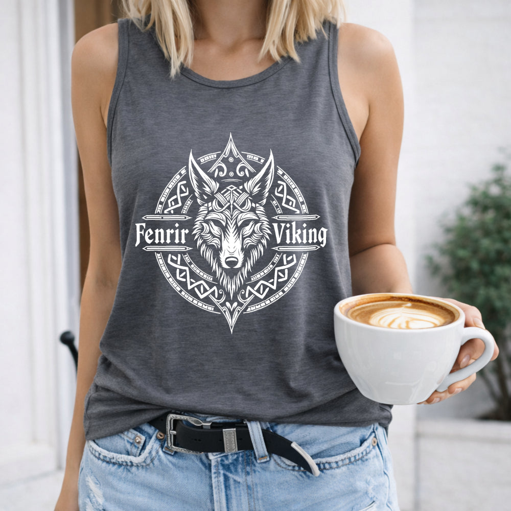 Fenrir Viking Wolf Women's Tank Top