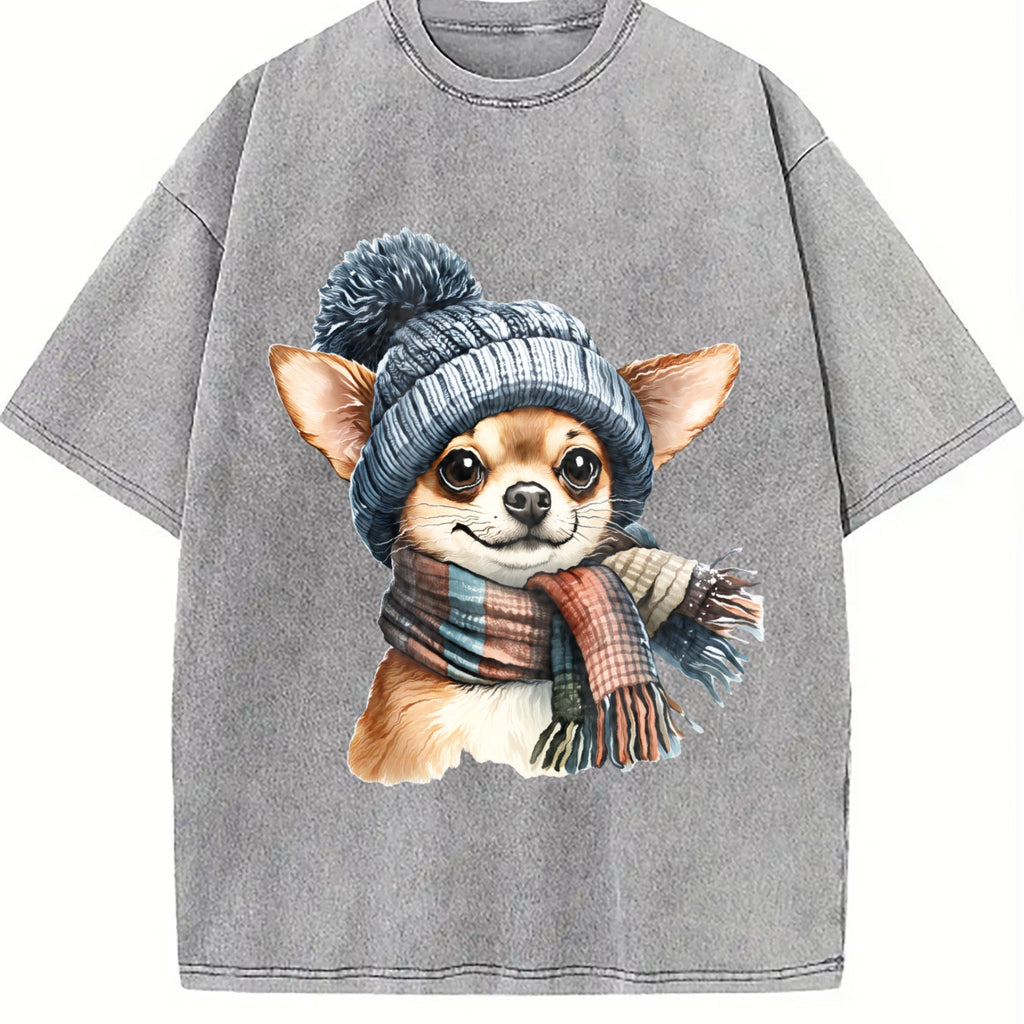 Winter A Chihuahua With Vintage Washed T-Shirt product image 5