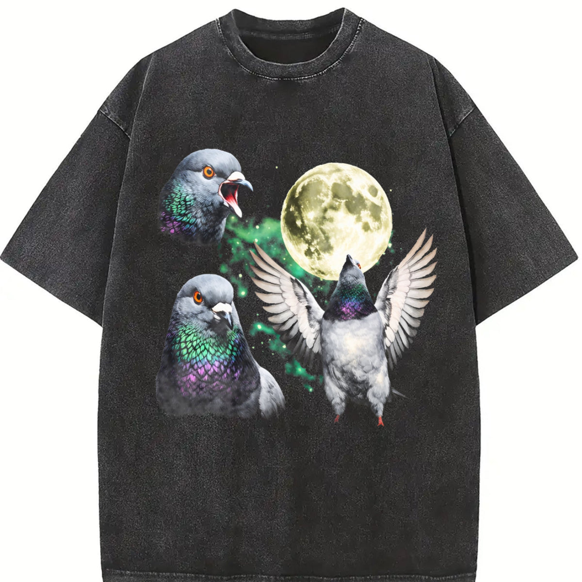 Pigeon Moon Vintage Washed T-Shirt product image 2