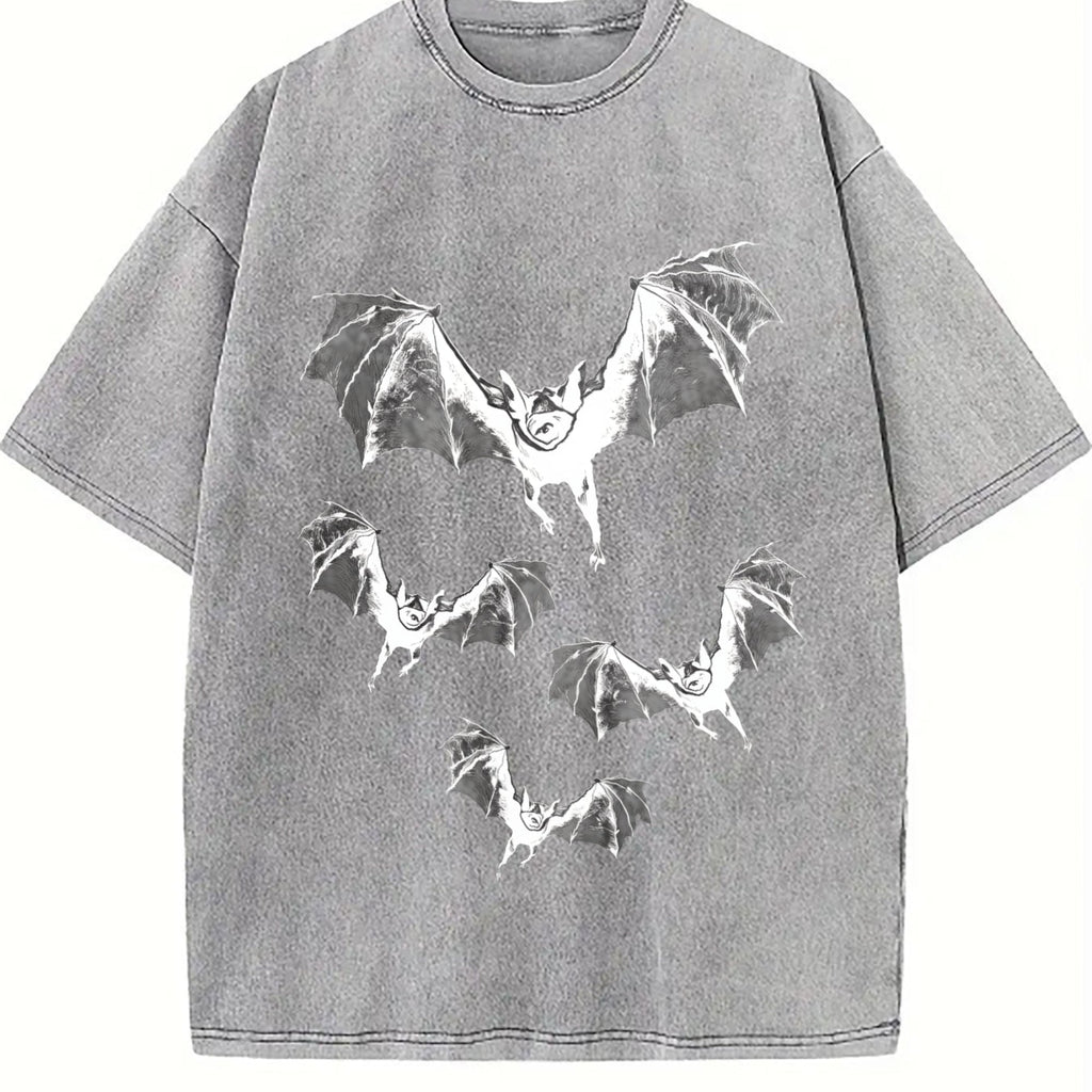 Bat Gothic Vintage Washed T-Shirt product image 4