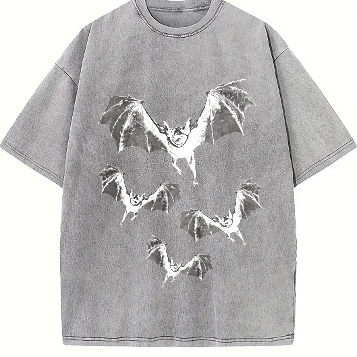 Bat Gothic Vintage Washed T-Shirt product image 4