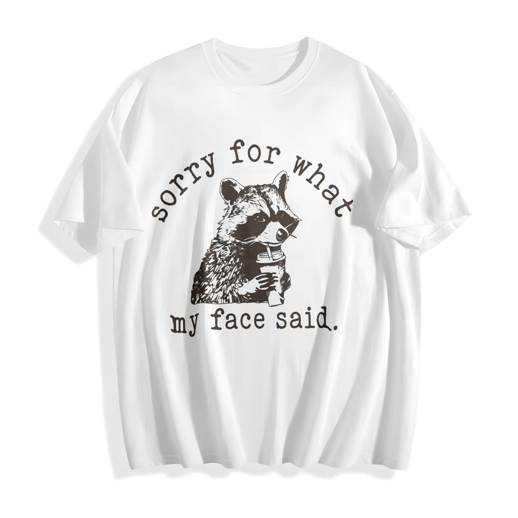 Sorry For What My Face Said Cotton T-Shirt product image 2