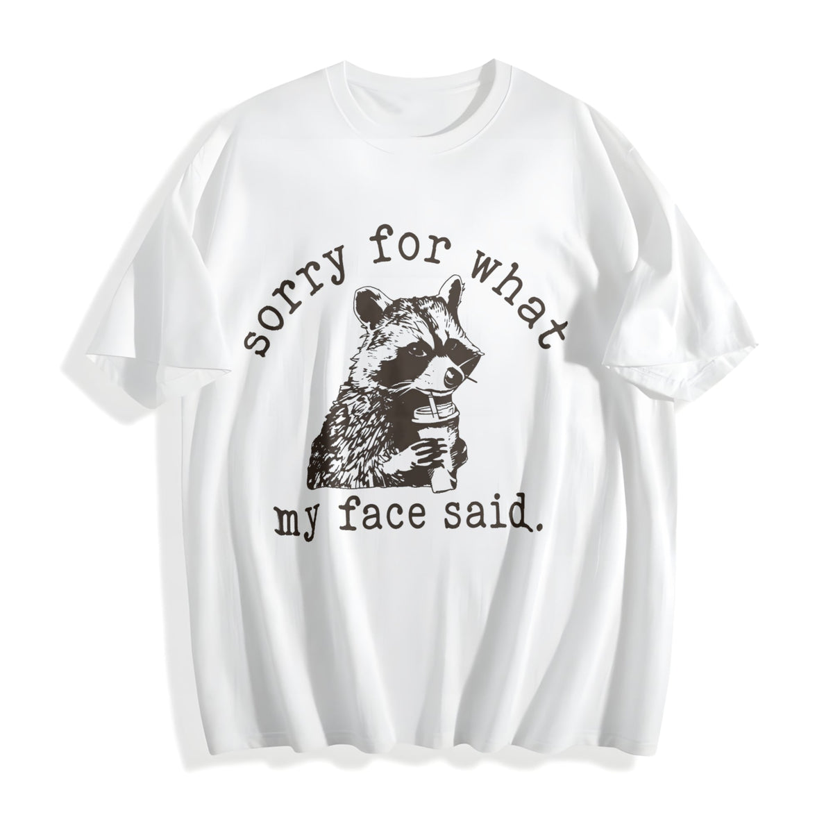 Sorry For What My Face Said Cotton T-Shirt product image 2