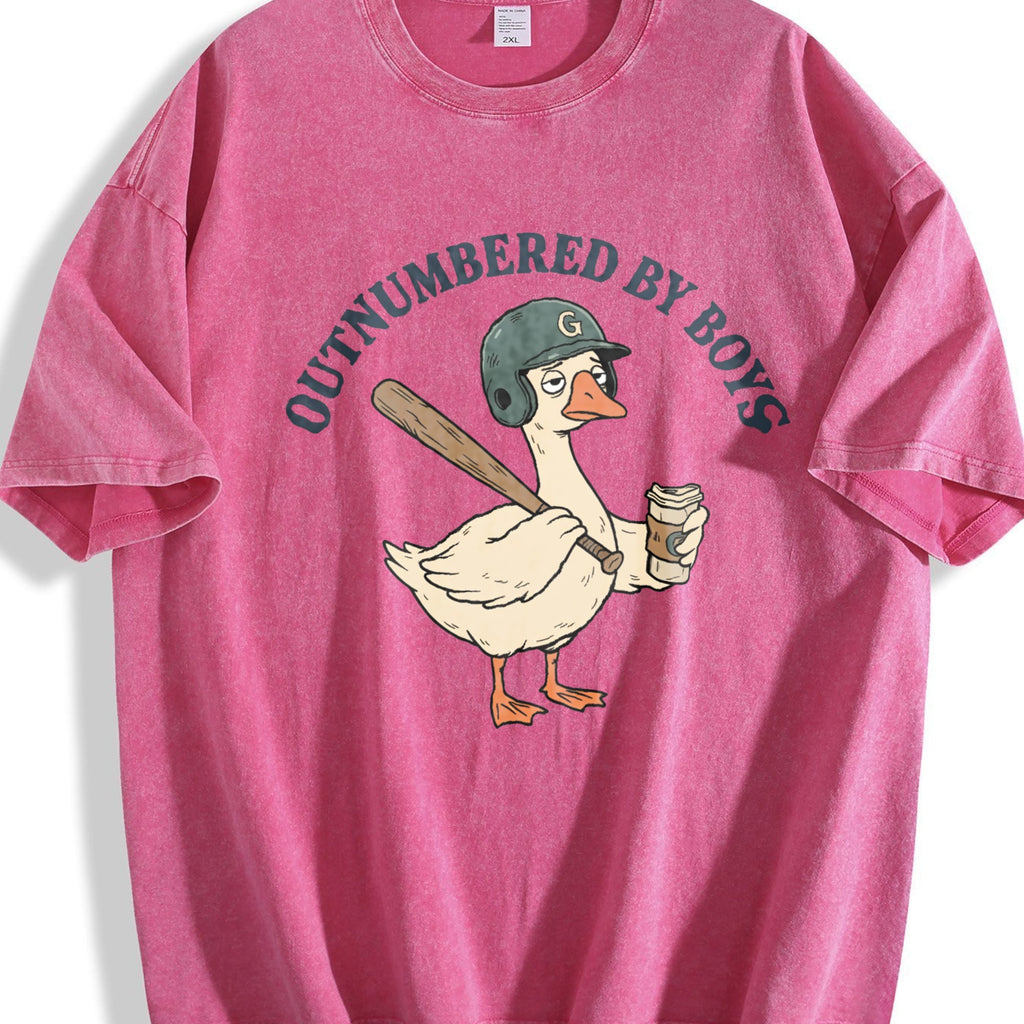 Funny Boy Mom Vintage Washed T-Shirt product image 5