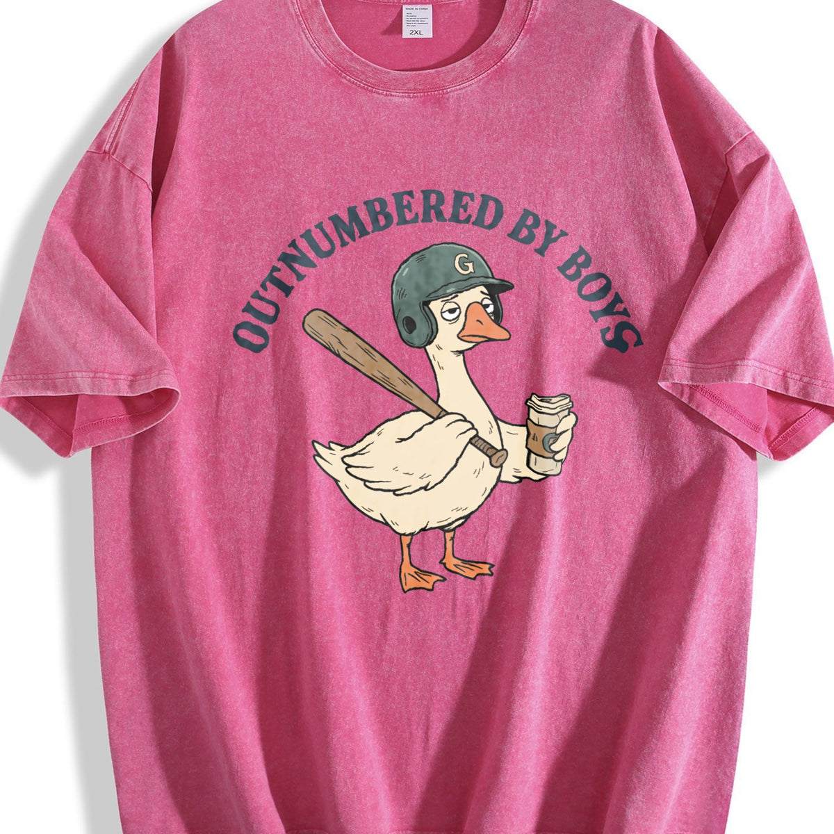Funny Boy Mom Vintage Washed T-Shirt product image 5