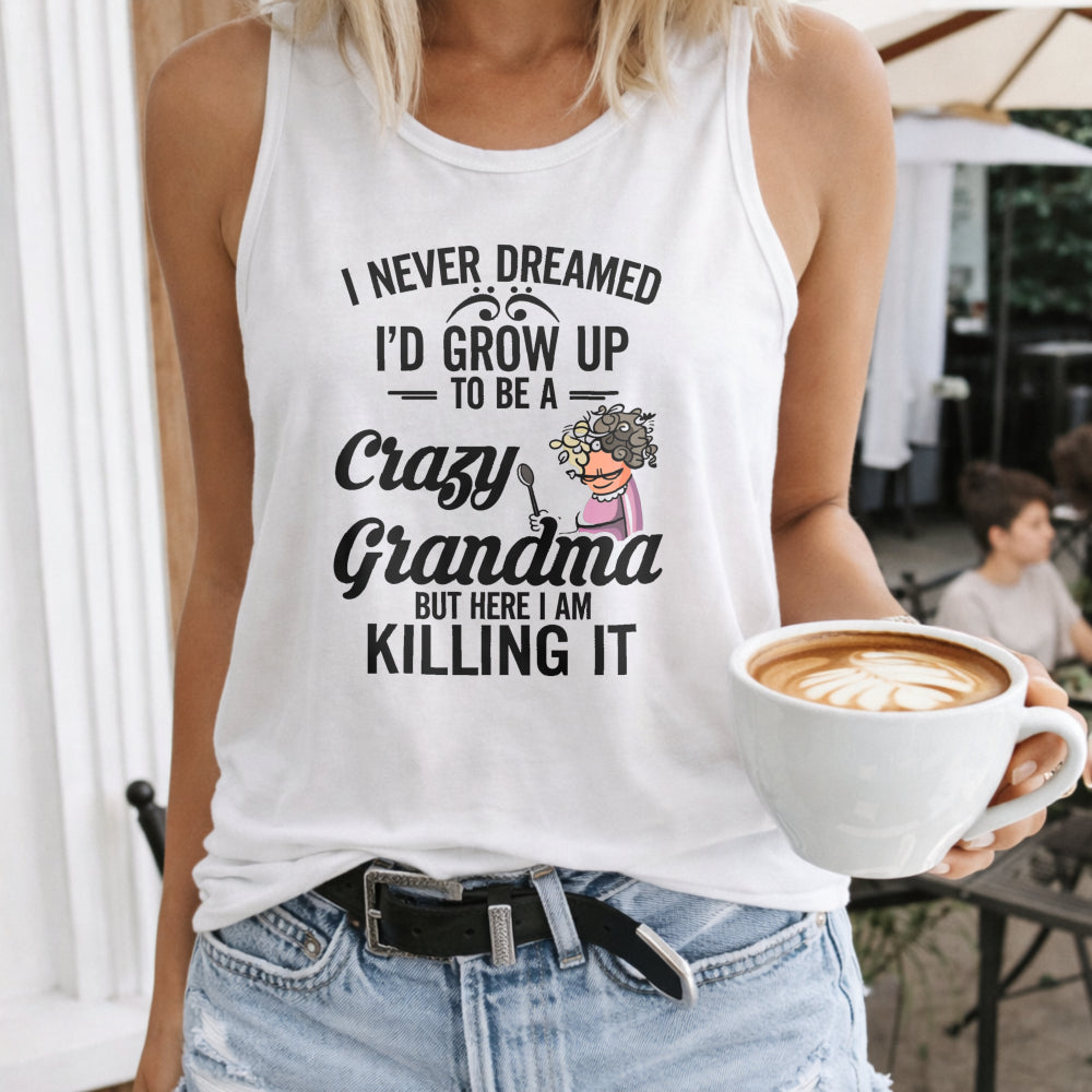 Crazy Grandma Killing It Women's Tank Top
