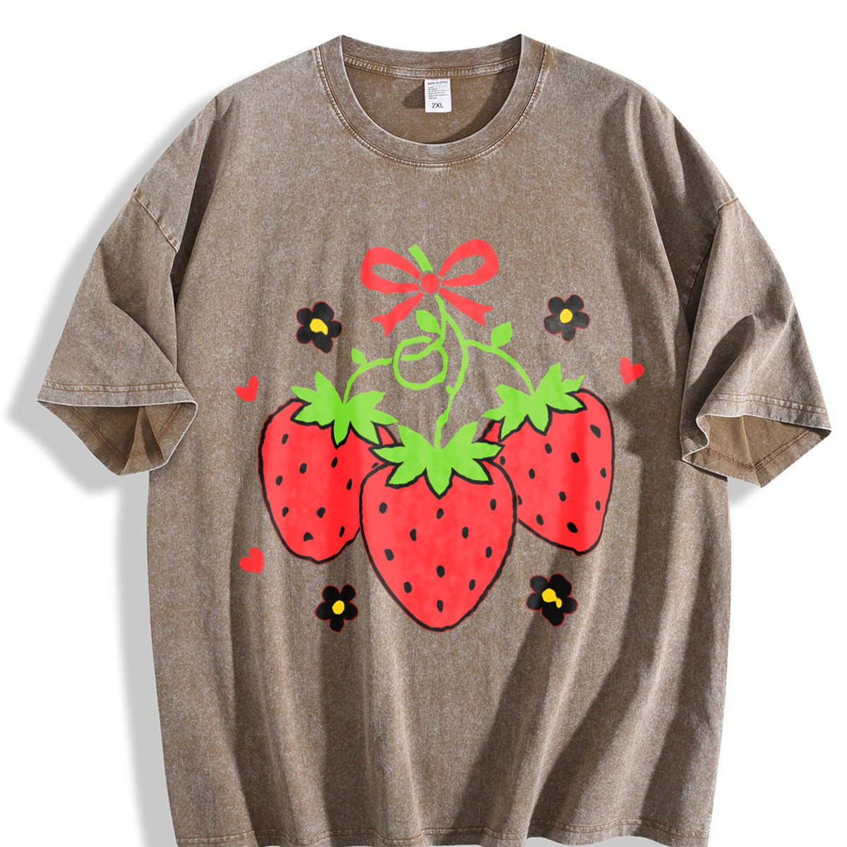 Short-sleeved Vintage Washed T-Shirt product image 3