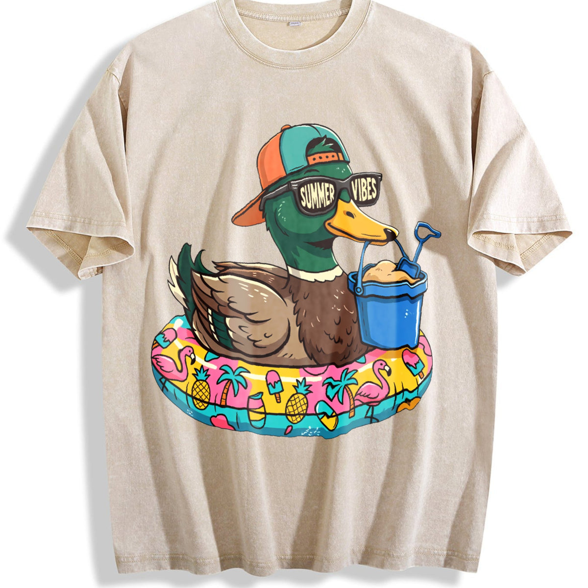 Summer Vibes Duck Vintage Washed T-Shirt product image 1