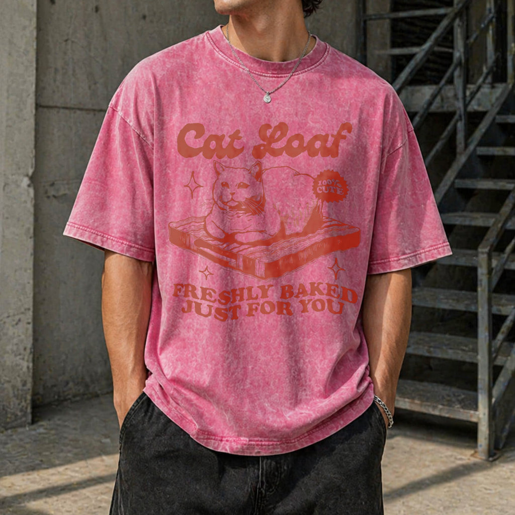 Cat Loaf Vintage Washed T-Shirt product image 7