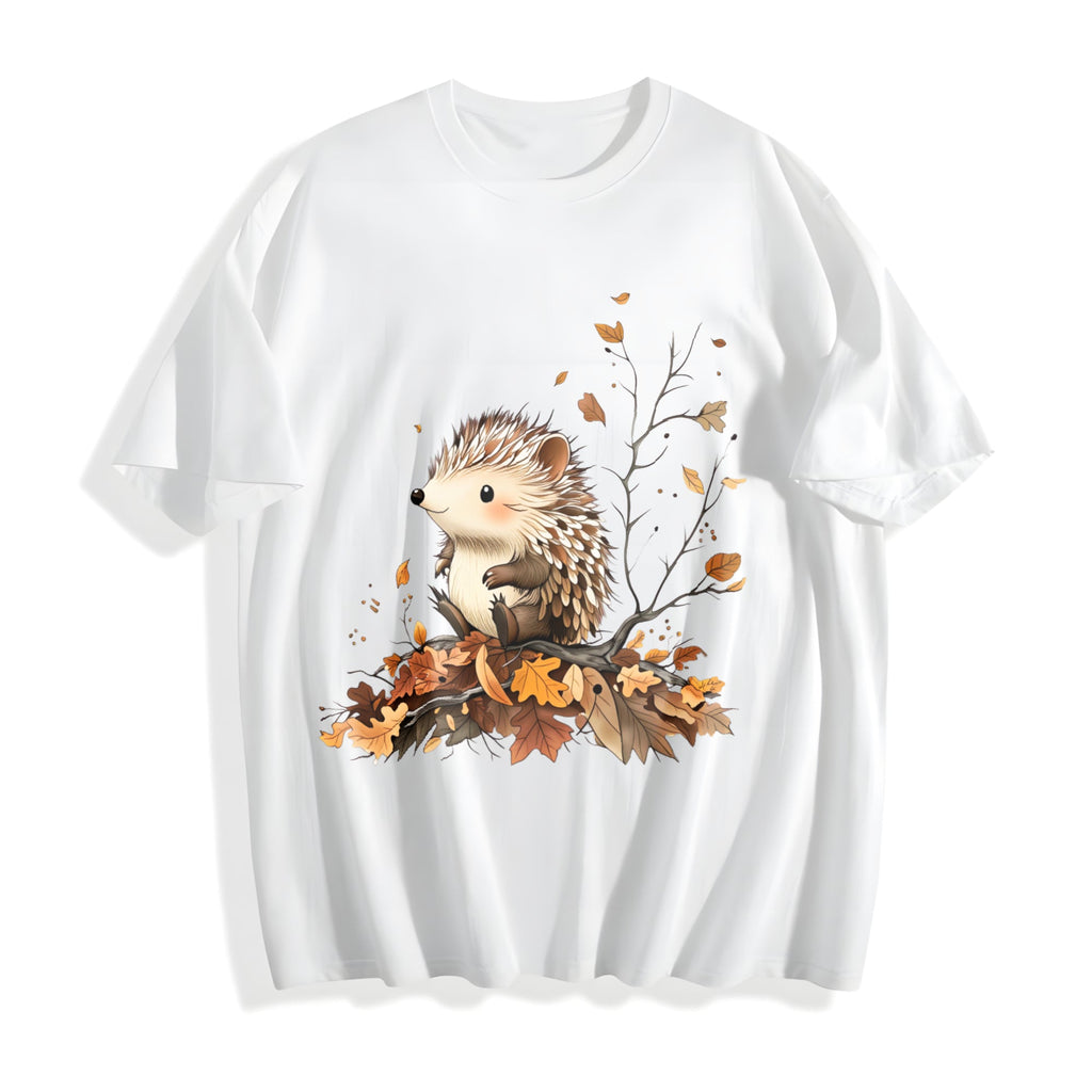 Autumn Little Hedgehog Cotton T-Shirt product image 2