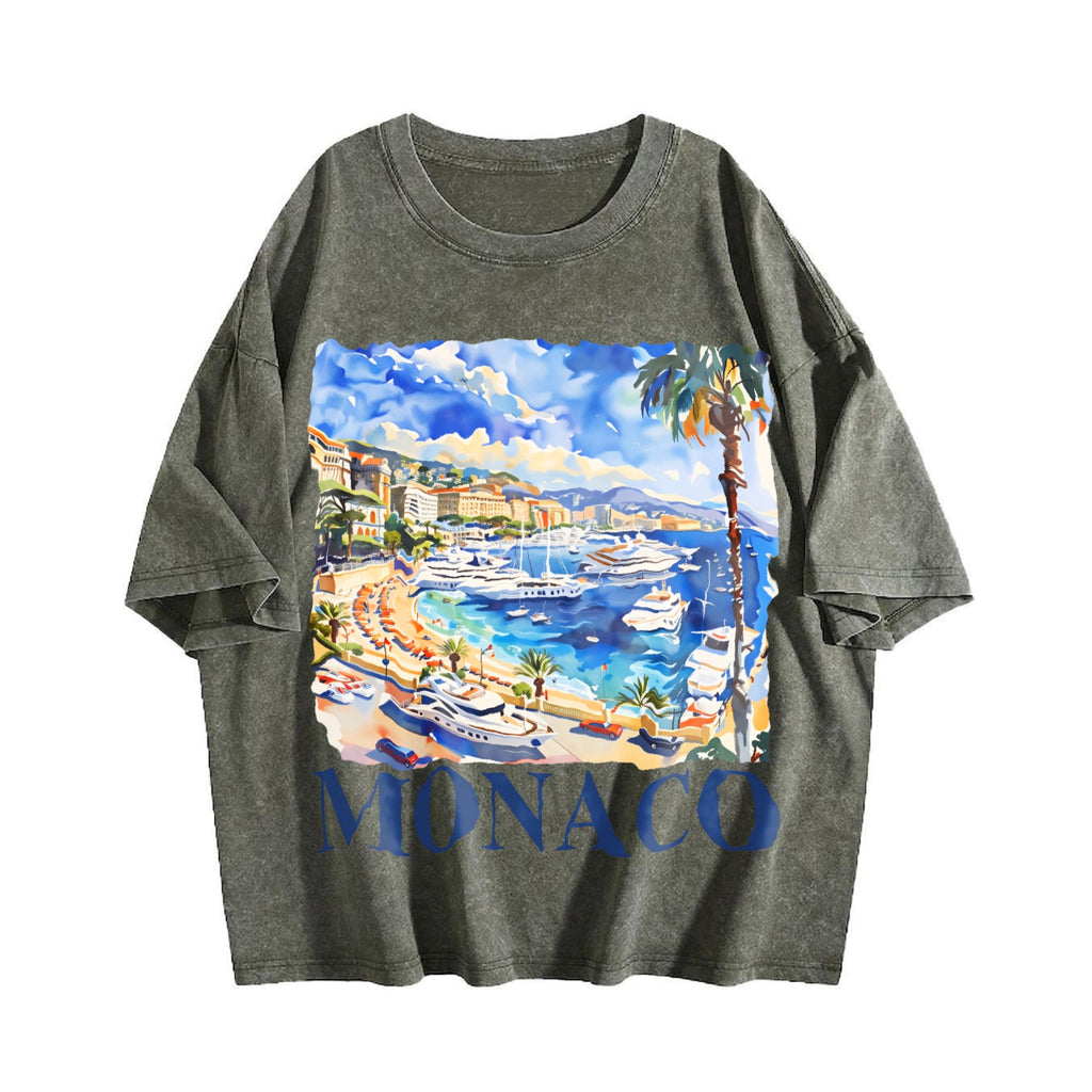 Monaco Italy Vintage Washed T-Shirt product image 4