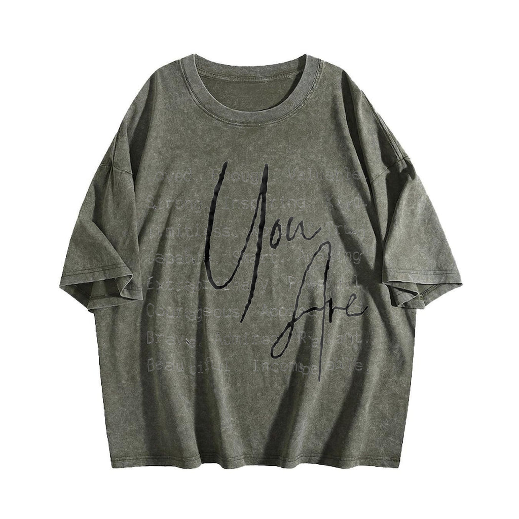 Inspirational Quote 'you Are Loved & Valued' Vintage Washed product image 4