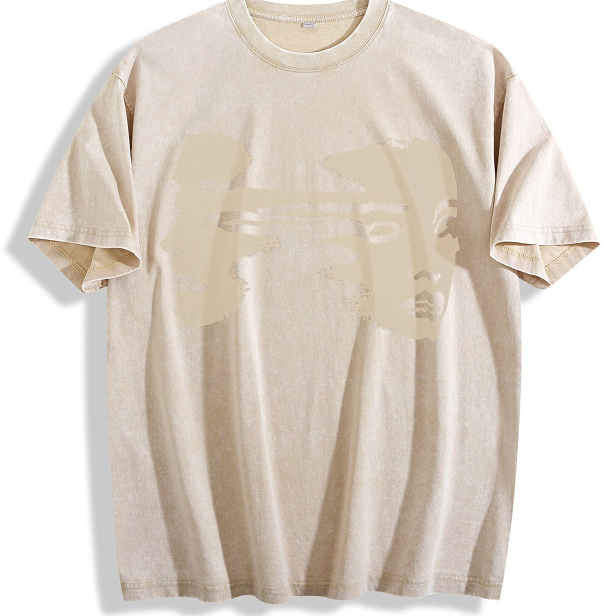 Abstract Face Summer Shoulder Sleeve Extra Large Pure product image 1