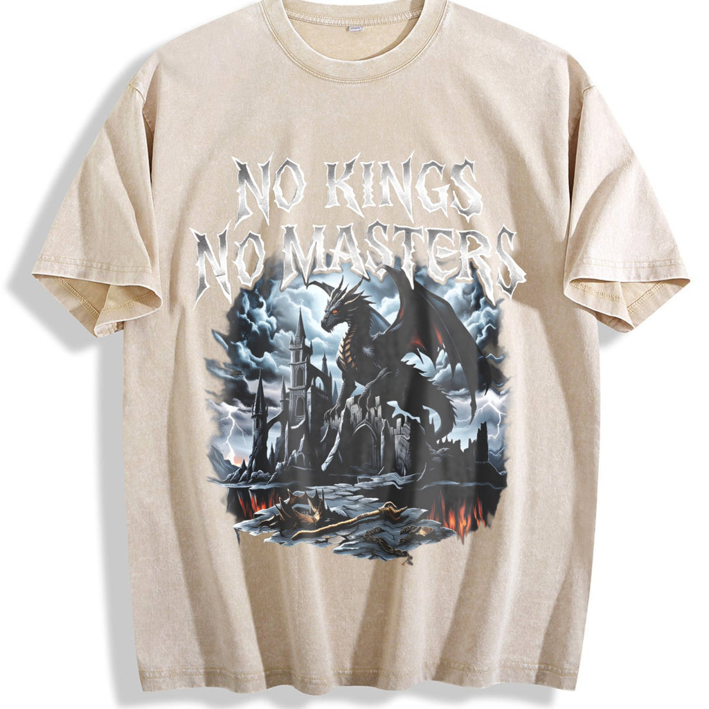 No Kings No Masters 90s Vintage Washed T-Shirt product image 1