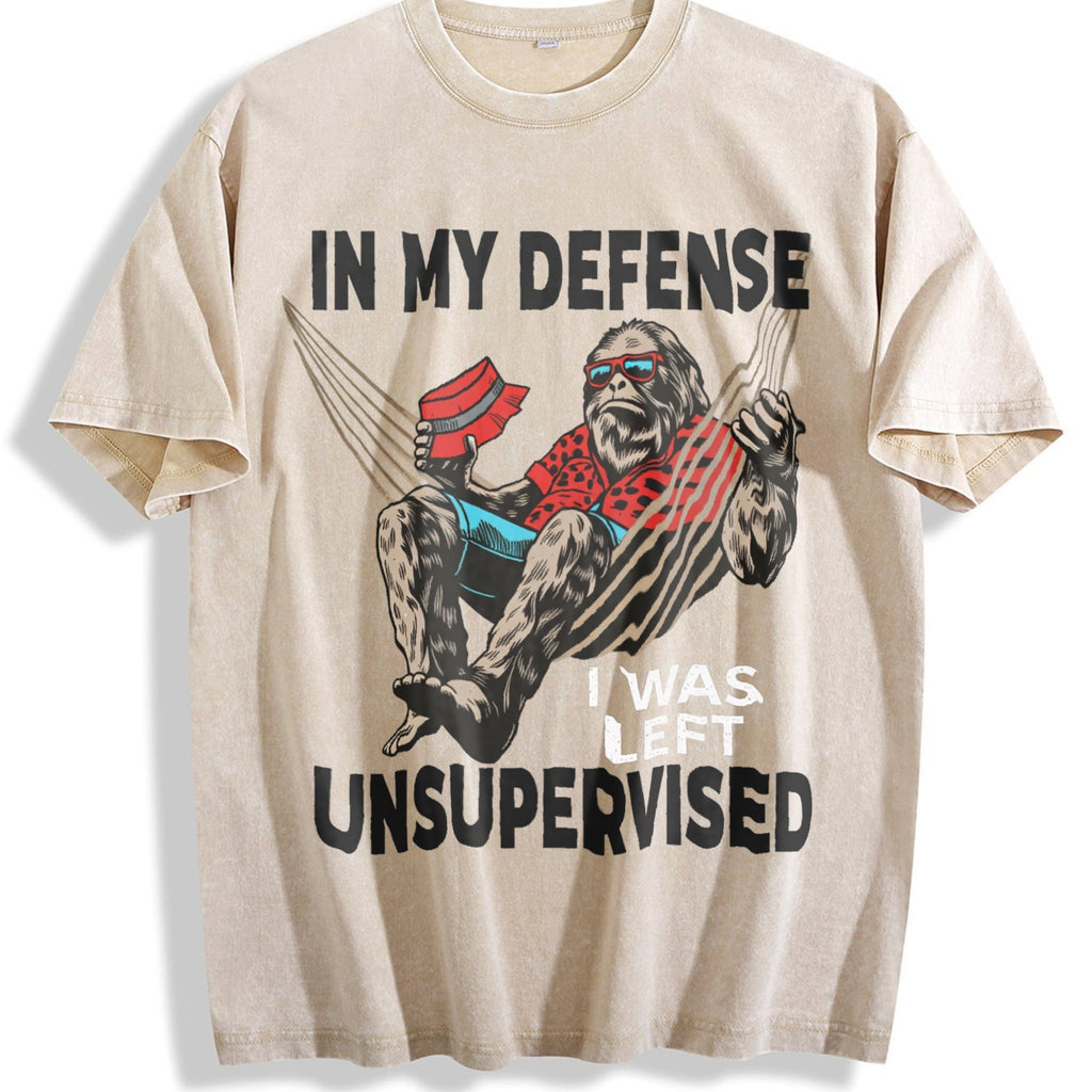 In My Defense I Was Left Unsupervised Funny Classic Vintage product image 1