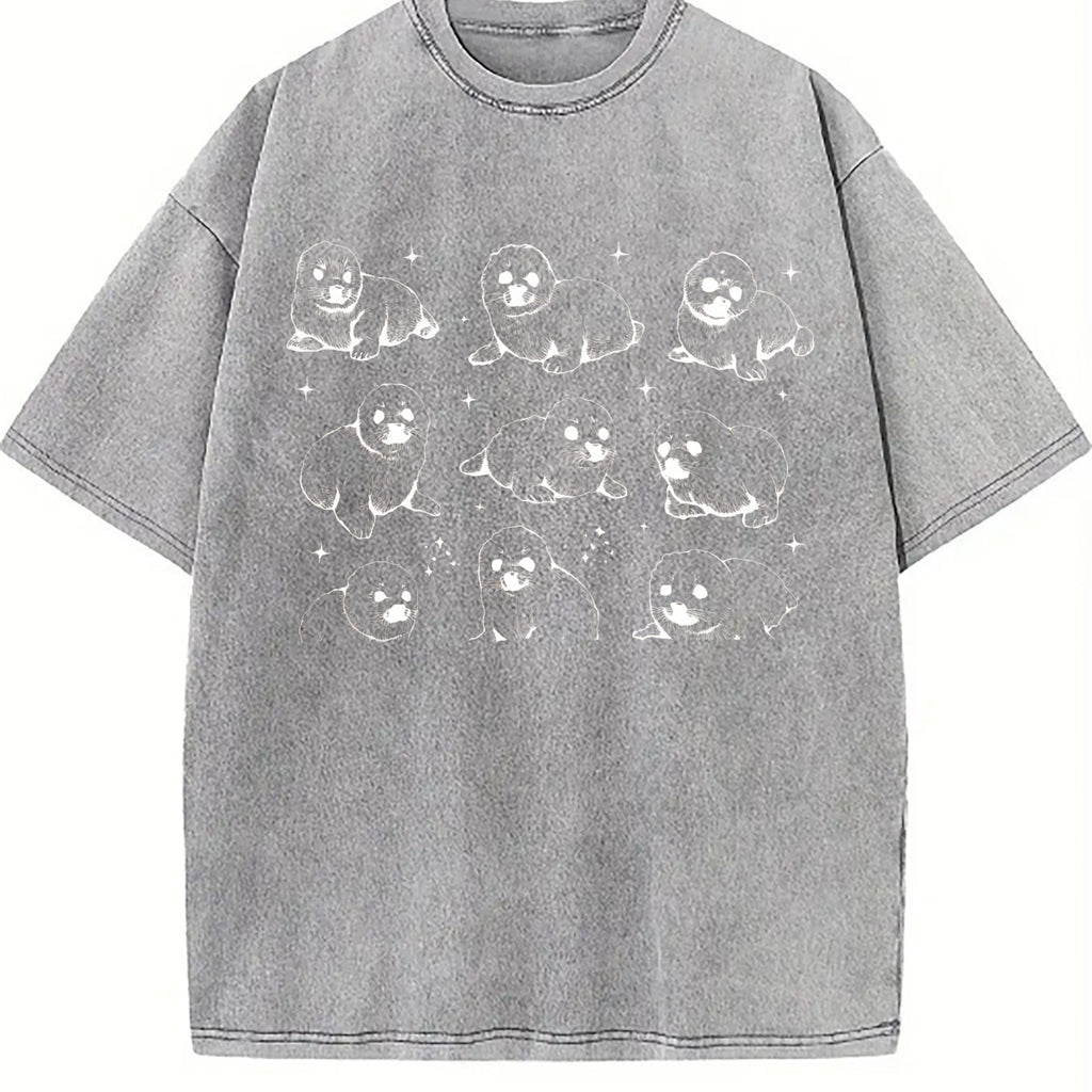 Baby Seals 90s Tattoo Vintage Washed T-Shirt product image 5
