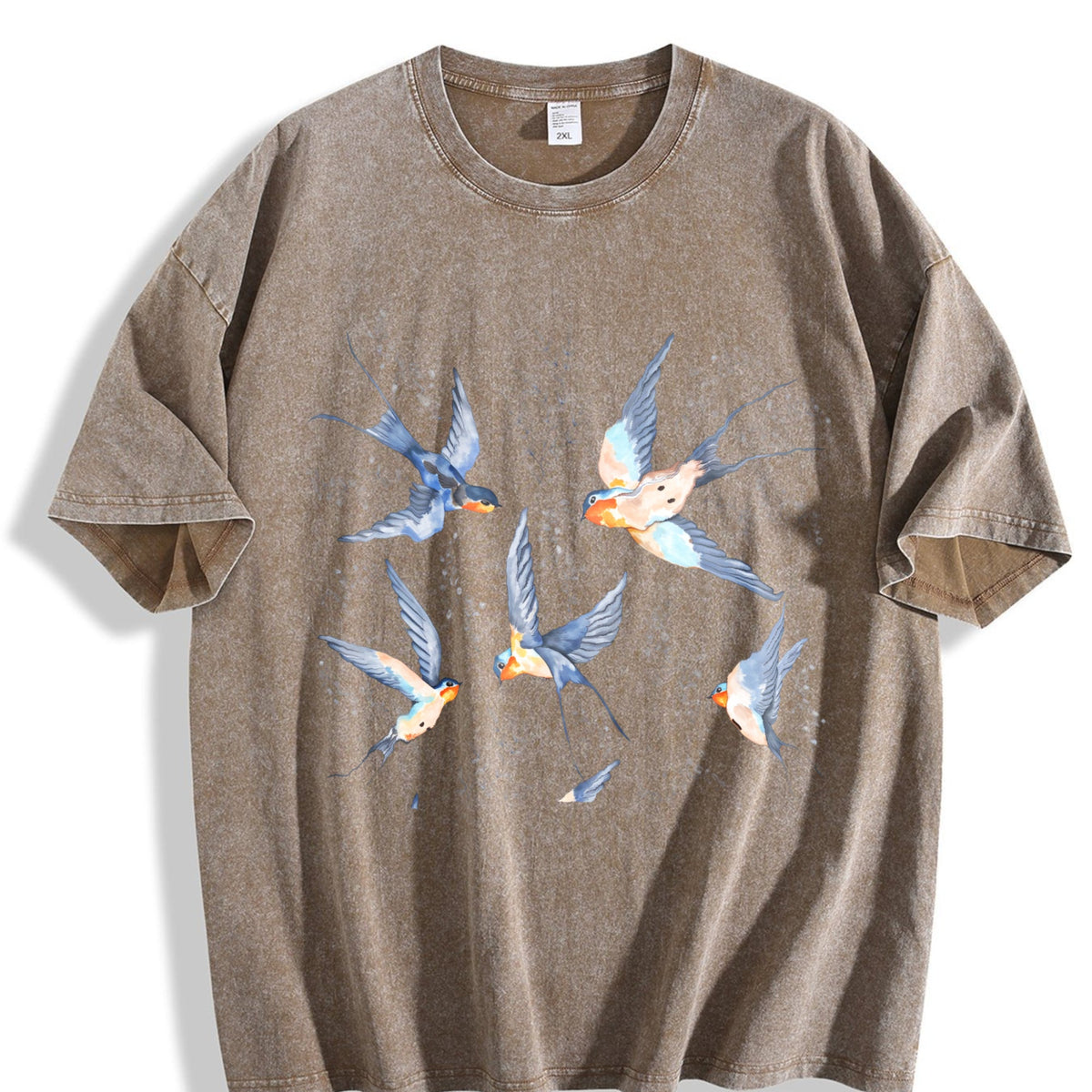 Birds 90s Vintage Washed T-Shirt product image 3