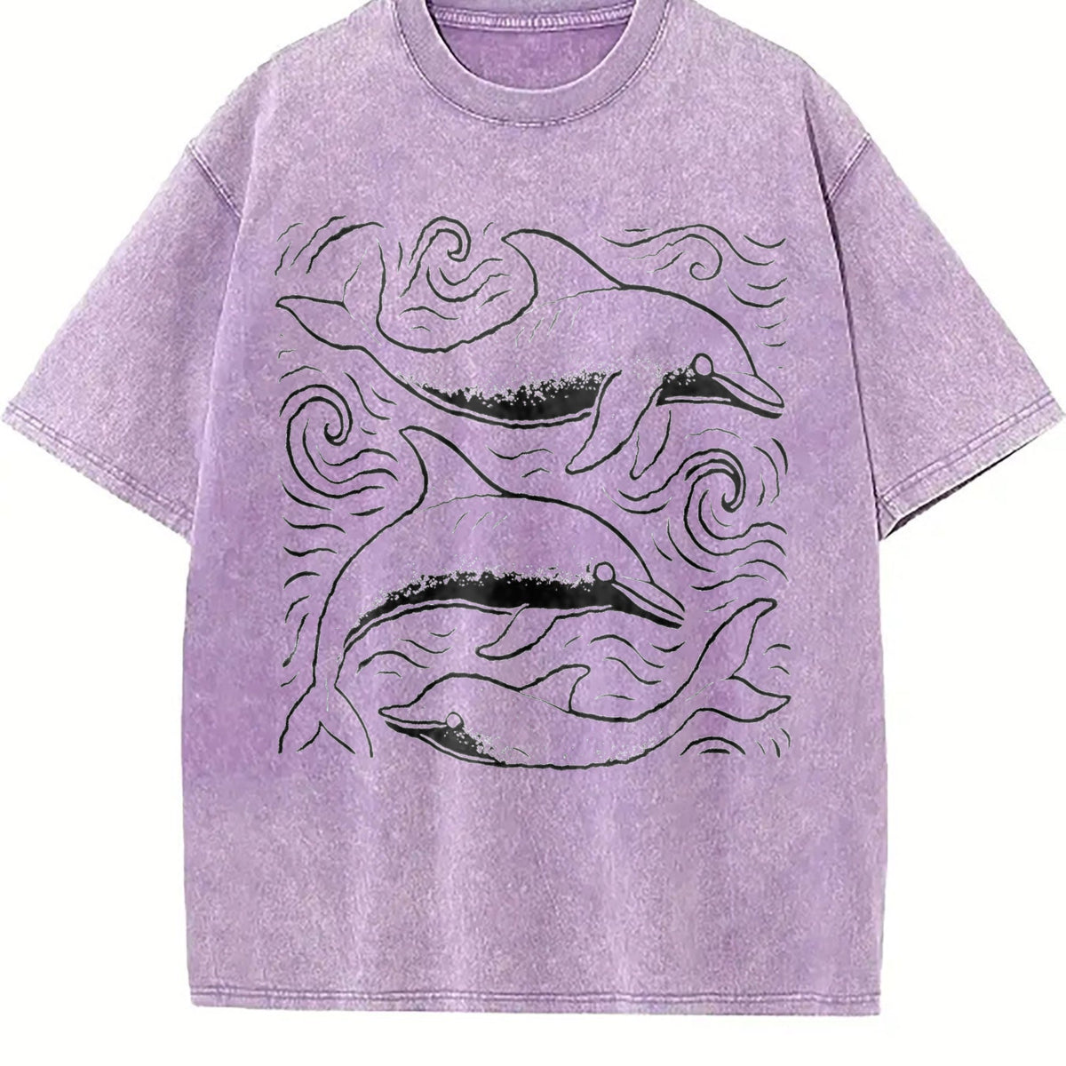 Dolphins Ocean 90s Vintage Washed T-Shirt product image 6