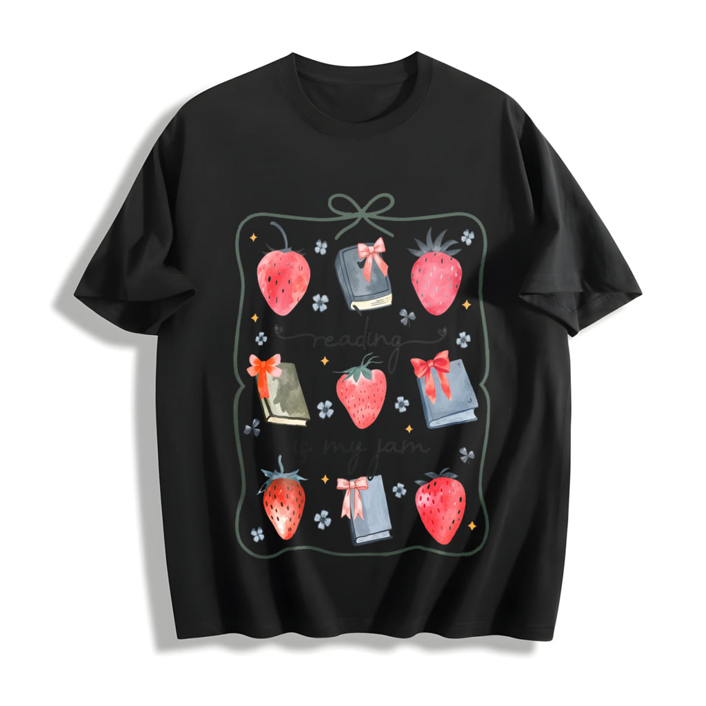 Reading Is My Jam St Patricks Cotton T-Shirt product image 1