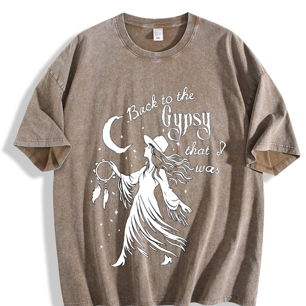 Back To The Gypsy I Was Vintage Washed T-Shirt product image 3