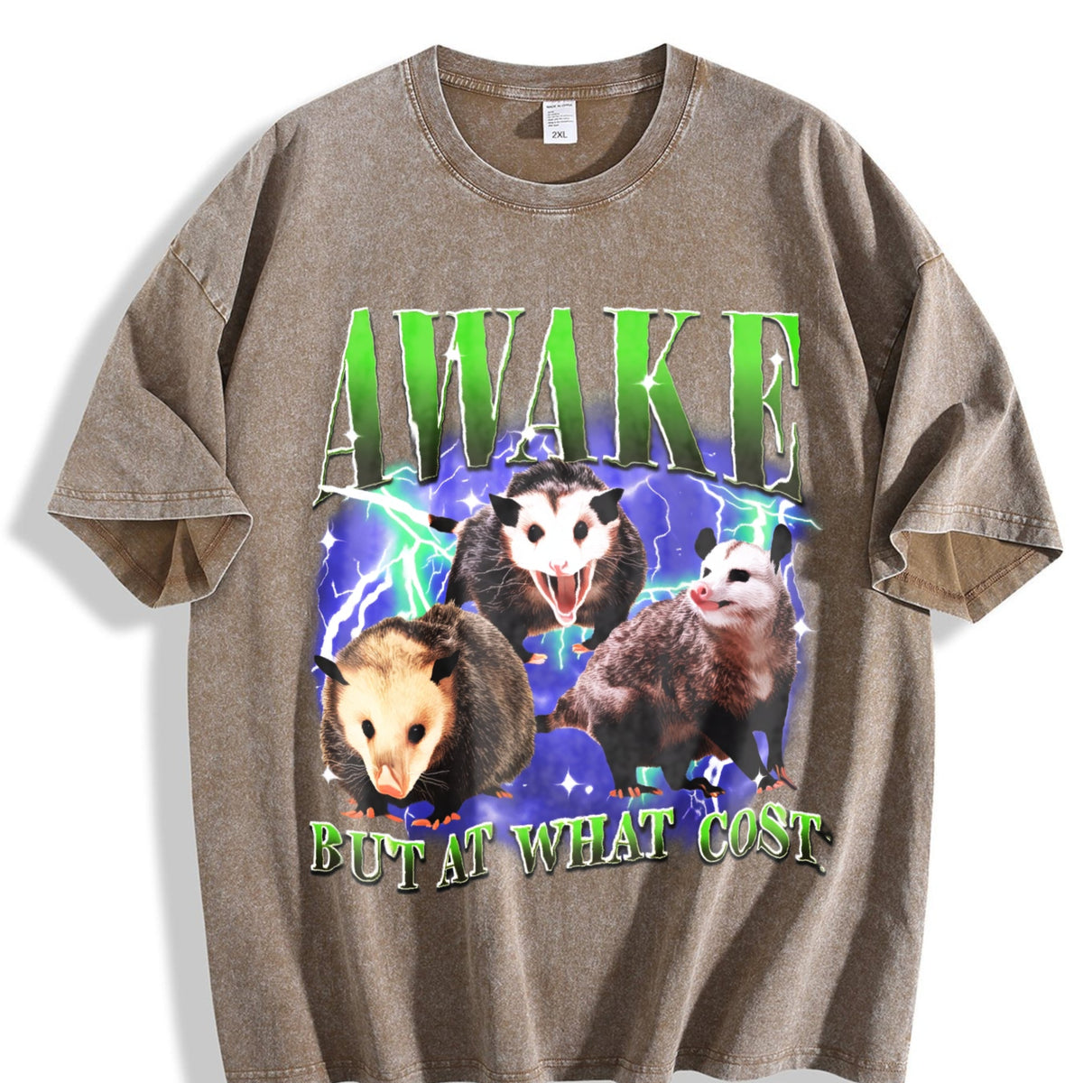 Awake But At What Cost Vintage Washed T-Shirt product image 3