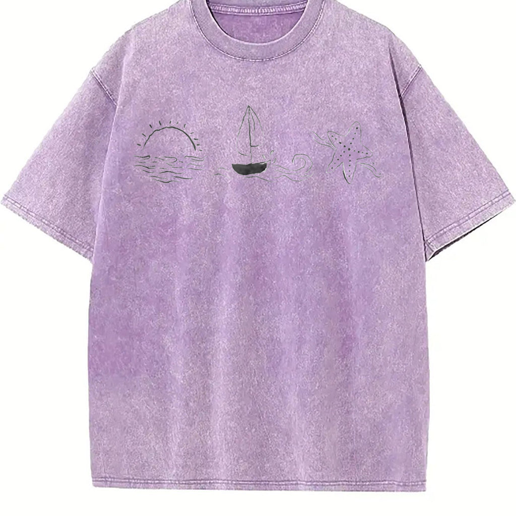 Ocean Sail 90s Vintage Washed T-Shirt product image 6