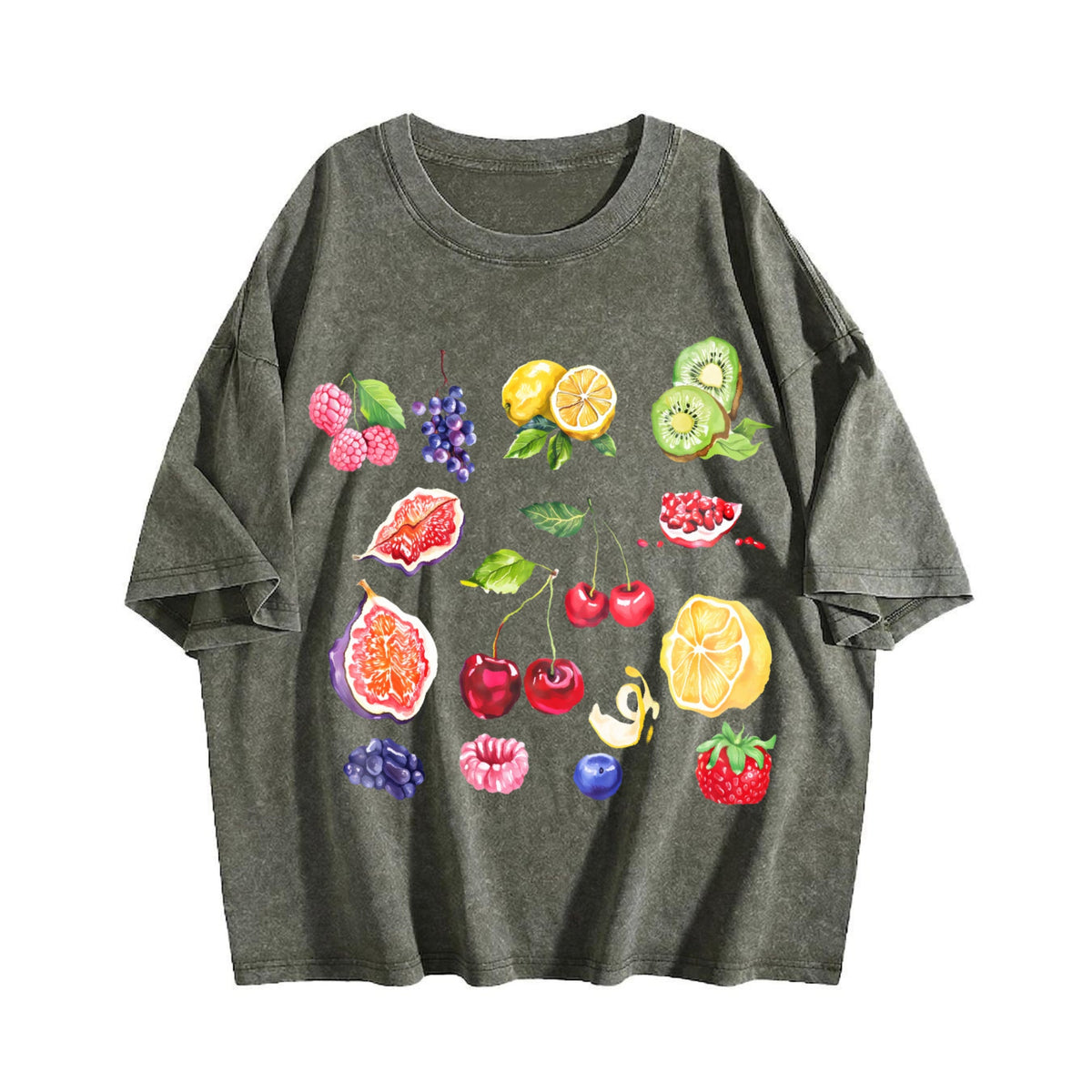 Fruits And Berries 90s Vintage Washed T-Shirt product image 4